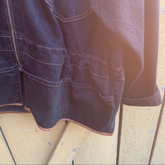 Vintage Eddie Bauer Leather Collar Barn Jacket - Picture 6 of 8